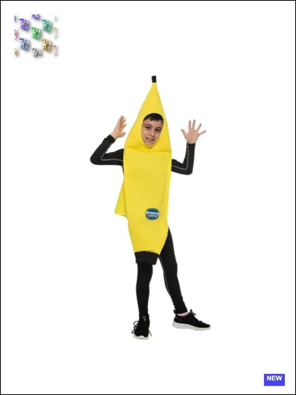 Kids Banana Costume Jumpsuit Halloween Unisex Party Outfit